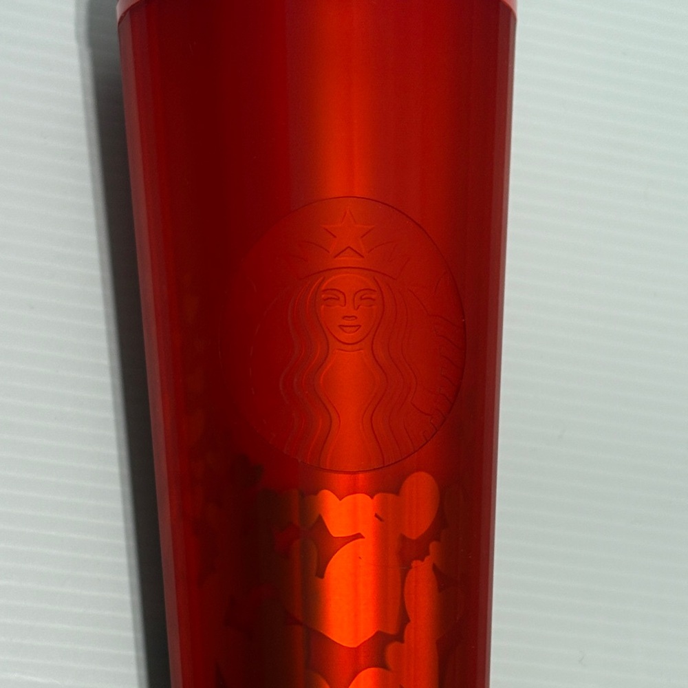 Starbucks Bold Red Hearts 2025 Tumbler
